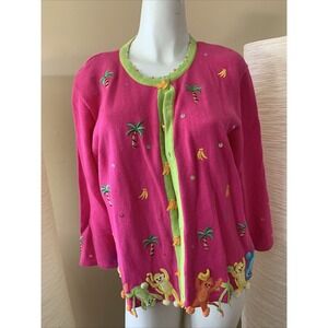 Berek 2 Takako Sakon Collective Works Cotten Bld Monkey Embellished Wms L